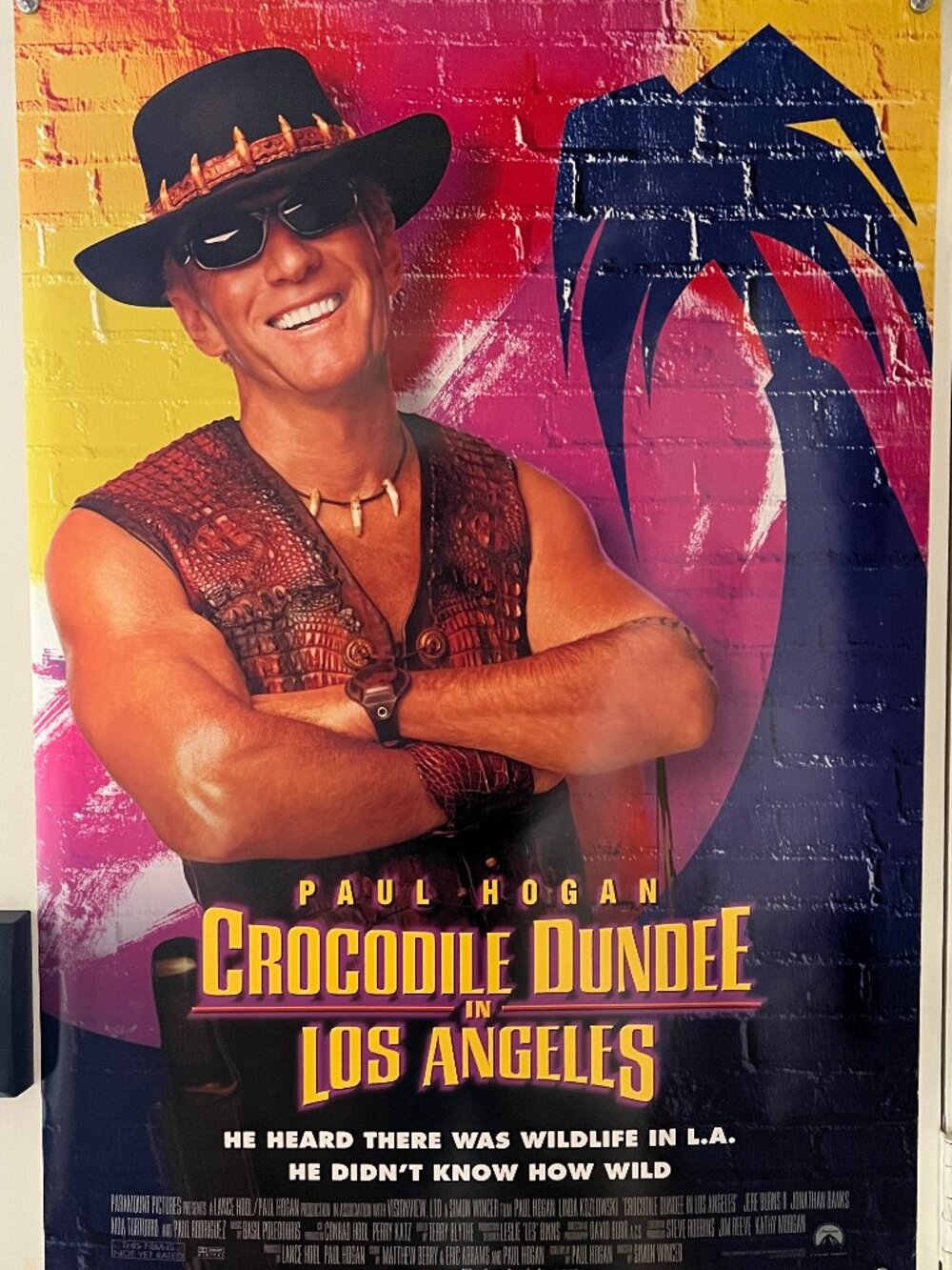CROCODILE DUNDEE IN LOS ANGELES (2001) - ORIGINAL DOUBLE SIDED MOVIE POSTER